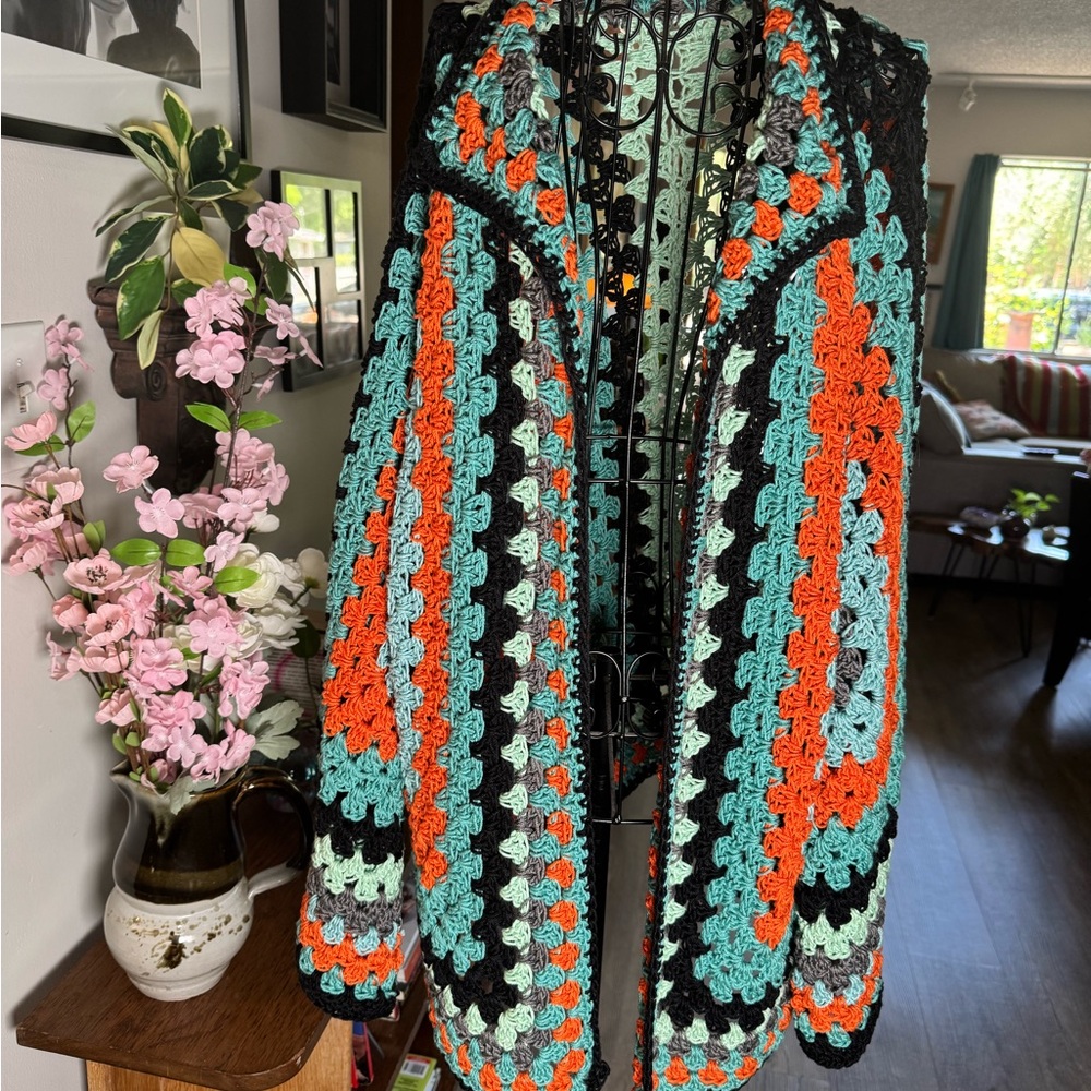 Colorful Crochet Women's Tunic